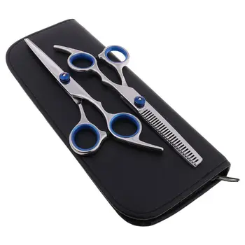 

10 Pcs Professional Hair Cutting Scissors Set Thinning Shears Hair Razor Comb Clips Cape Hairdressing Kit Barber Home