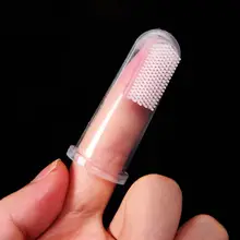 Мягкая силиконовая безопасная зубная щетка для домашних животных, собак, кошек, пальцев, зубная щетка, щетка для чистого массажа 5*2,5 см