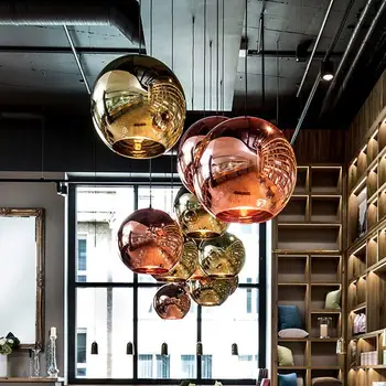 

Pendant Lamp Class Pendant Light Glass Ball E27 Living Room Minimalist HangLamp 15CM Scandinavian Dreamlike Romantic