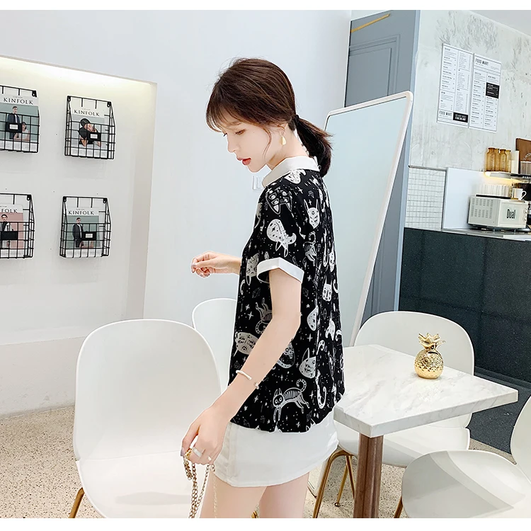 VerAo Novas Mulheres Da Moda футболка с коротким рукавом Solta Roupas Femininas Mulheres Топы Mulheres Blusa
