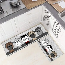 Длинный кухонный коврик, коврик для ванной, домашний коврик для входа, абсорбирующий коврик для спальни, гостиной, современный кухонный коврик