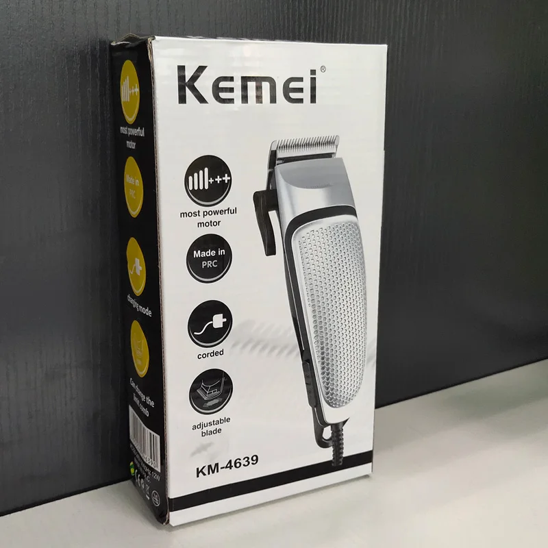 Professional Hair Clipper Electric Trimmer for Men Household Low Noise Haircut Hair Shaving Machine Styling Tools For Mens 42D - Цвет: with box