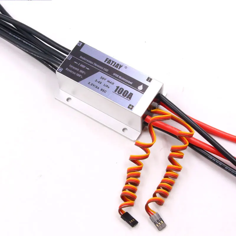 FATJAY 100 м подводный IPX8 25 2 V 100A Водонепроницаемый бесщеточный ESC один оборот два