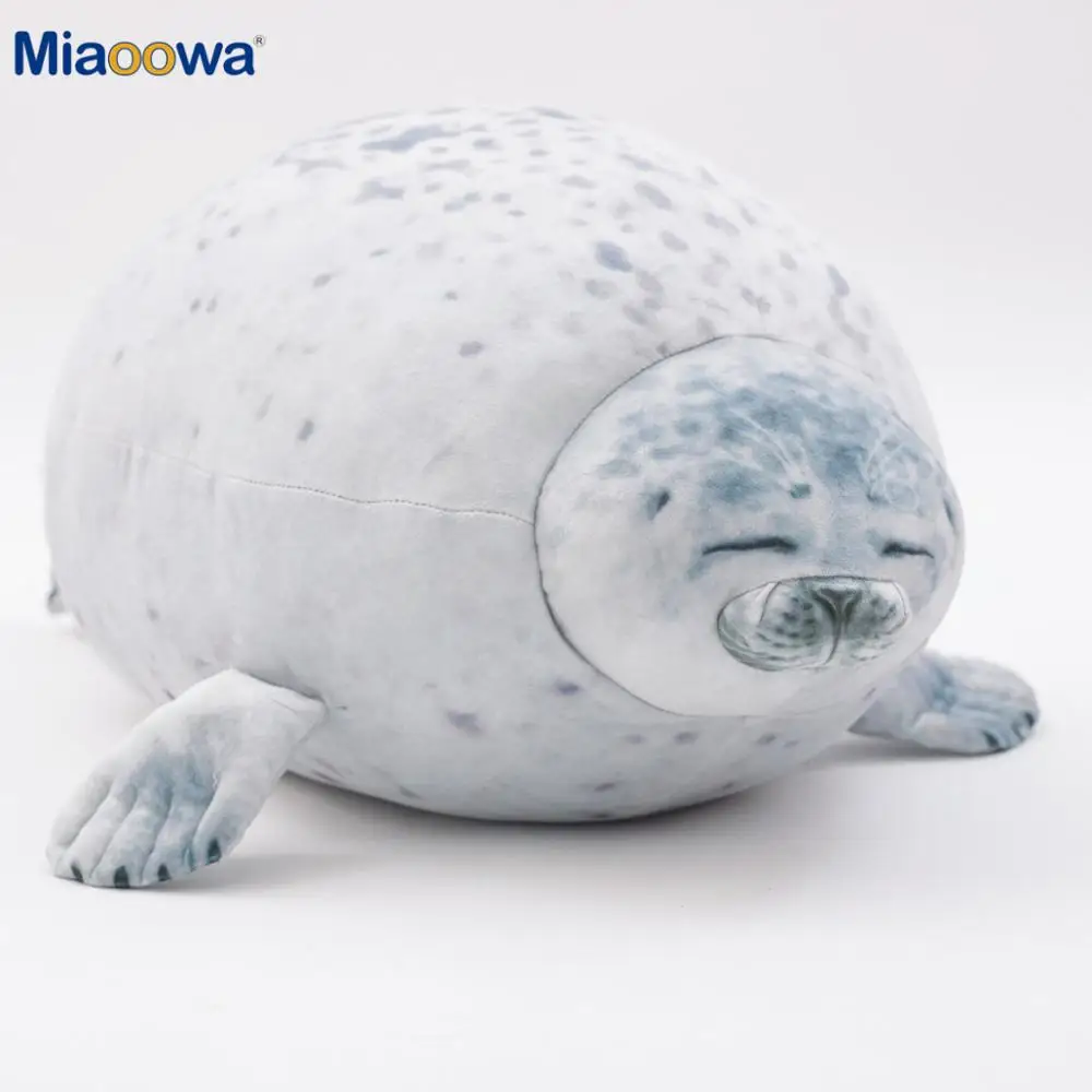 20 80cm Cute Sea Lion Plush Toys 3D Novelty Throw Pillows Soft Seal Plush Stuffed Plush 3