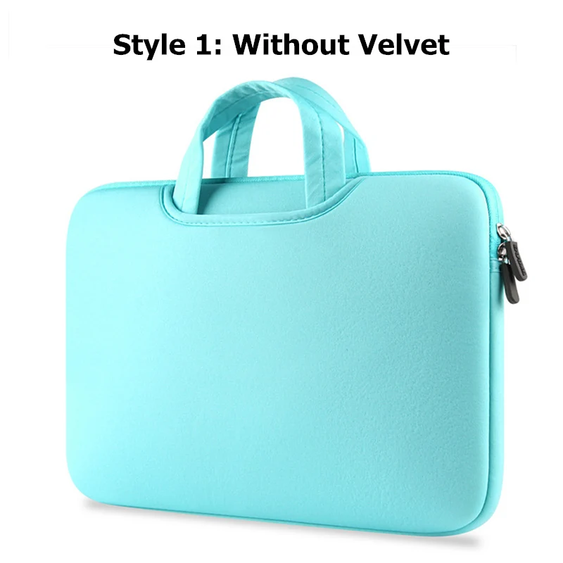 BinFul сумка для ноутбука 11 12 13 14 15 15,6 чехол для Dell lenovo hp samsung Asus Toshiba Surface Pro Ultrabook notebook - Цвет: Light blue no Velvet