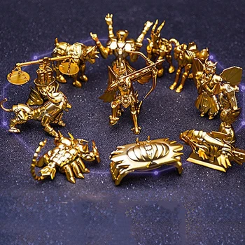 

Saint Seiya The Gold Zodiac PVC Action Figure Toys 6cm Anime Saint Seiya Golden Saint Model Toy Gift 12pcs/set