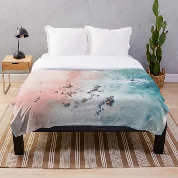 

sea bliss Blanket Wool Flannel Plush Blanket Bedspread For office Sherpa Blanket Couch Quilt Cover Travel