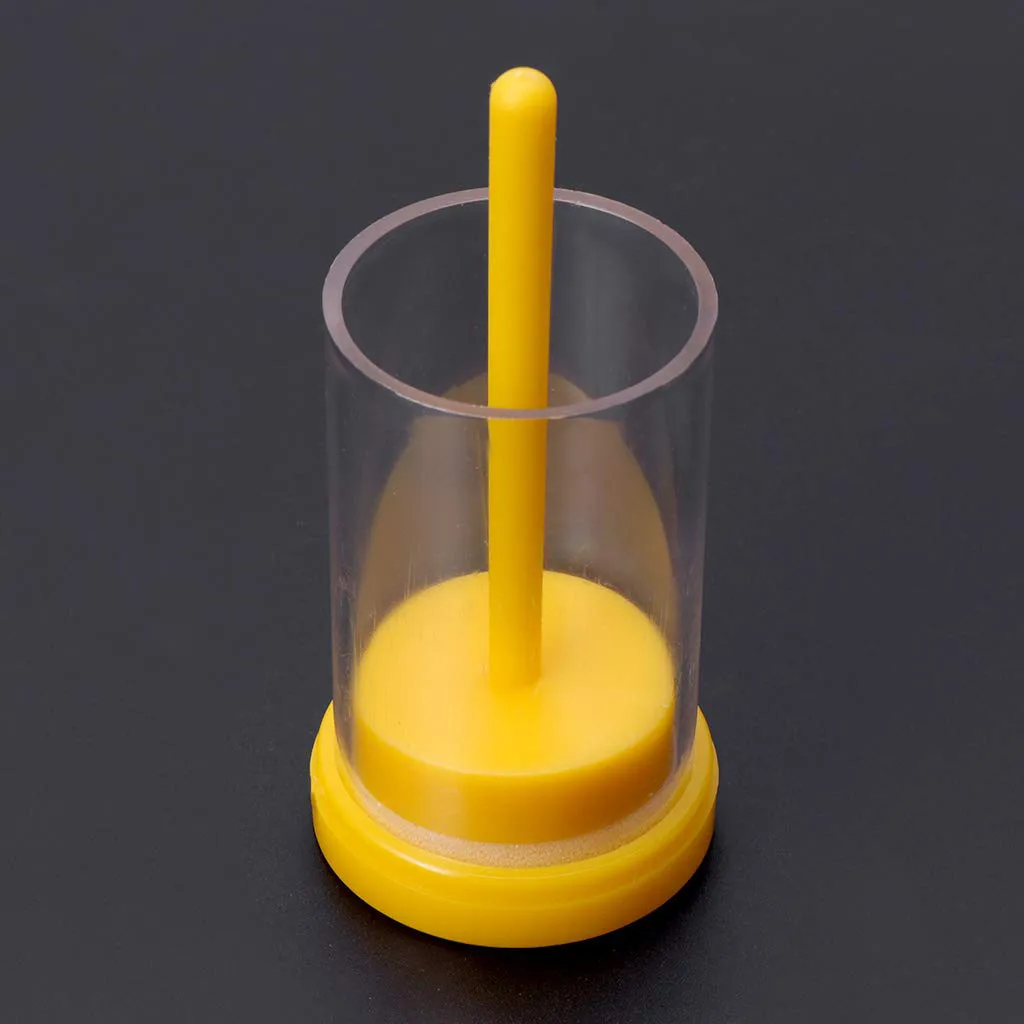Ловушка для пчел желтый пластик ферма маркер для бутылки Плунжер плюшевый пчеловод инструмент 9,5*4,5*4,5 см 30 г королева пчела бутылка бренд# R25