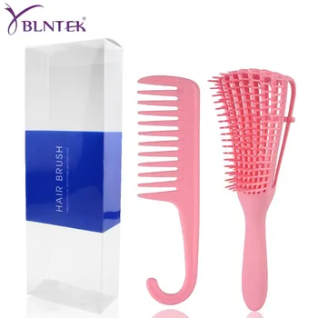 

YBLNTEK Hair Brush Detangling Hair Comb Detangler Hairbrush for Curly Wet Hair Hairdressing Styling Tools for Barber Salon