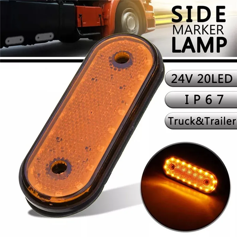 20LED IP67 Truck Lights 24V Waterproof Turn Signal Truck LED Marker