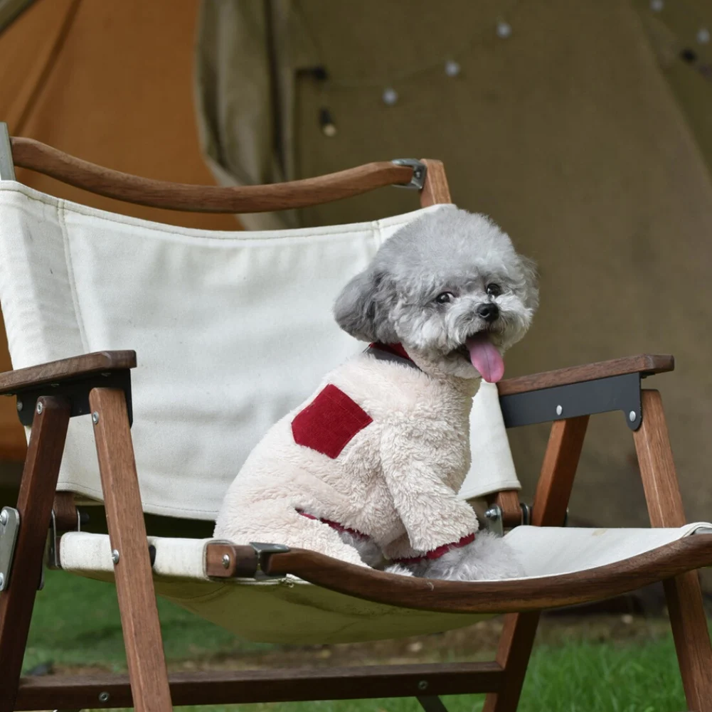 Herfst Winter Pluche Hond Doek Opstaande Kraag Kleding Voor Puppy Kat Vier-Legged Katoen Gewatteerde Jas puppy Kitten Kleding