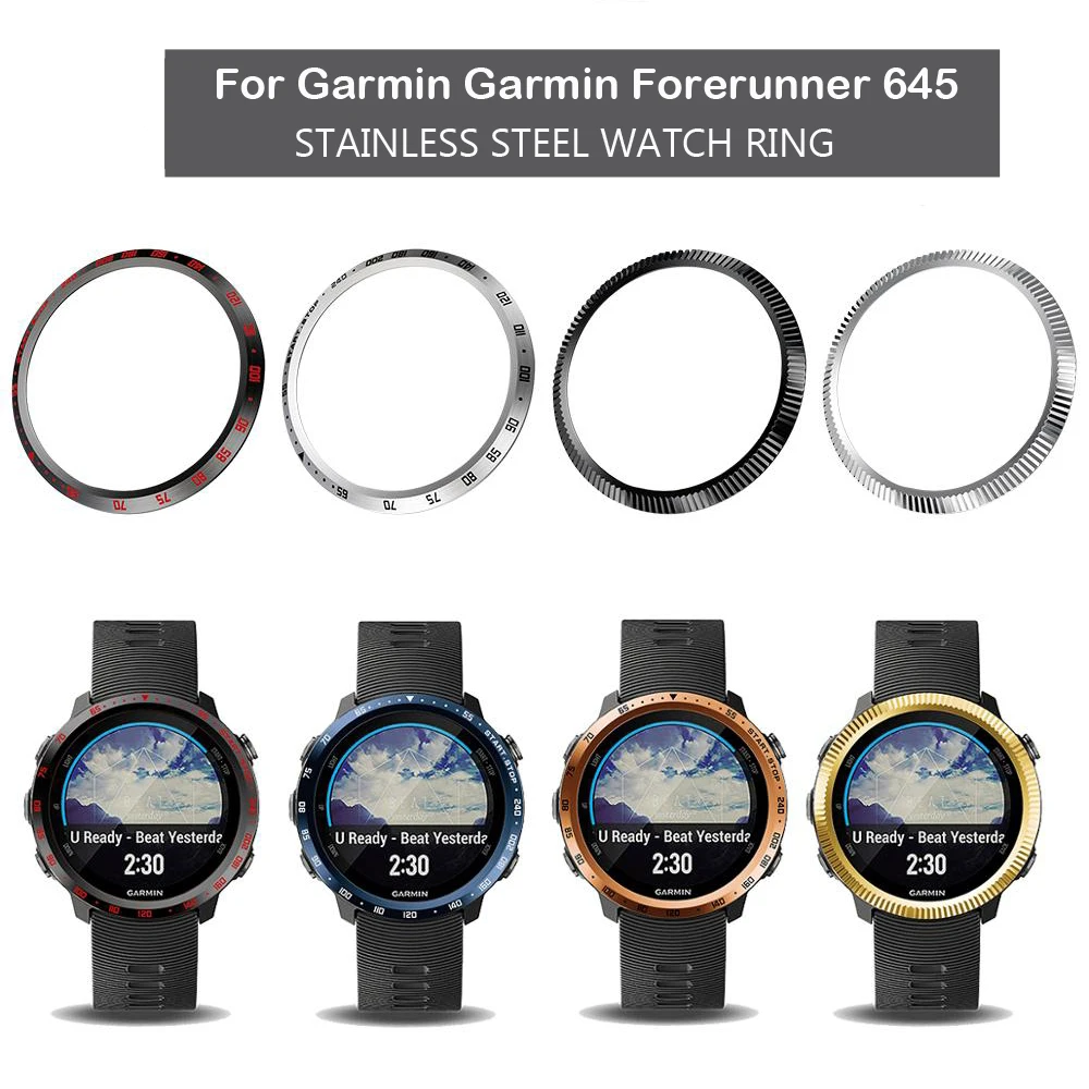 Металлическая рамка для смарт часов Garmin Forerunner 645 циферблат кольцо чехол