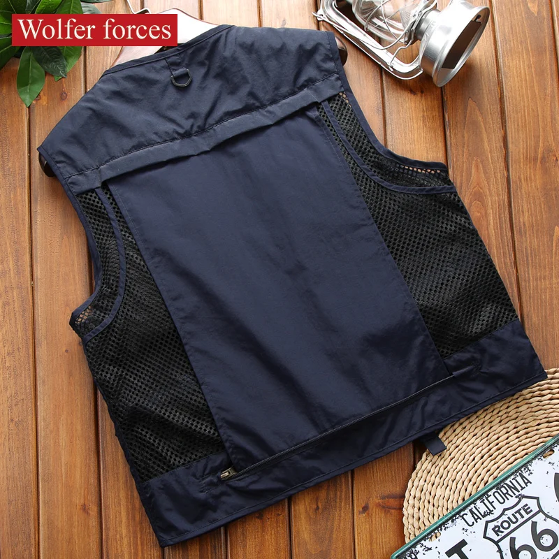 Summer Thin Breathable Multifunctional Tooling Tactical Vest Spring And Autumn Men's Loose Fishing Photographer Vest