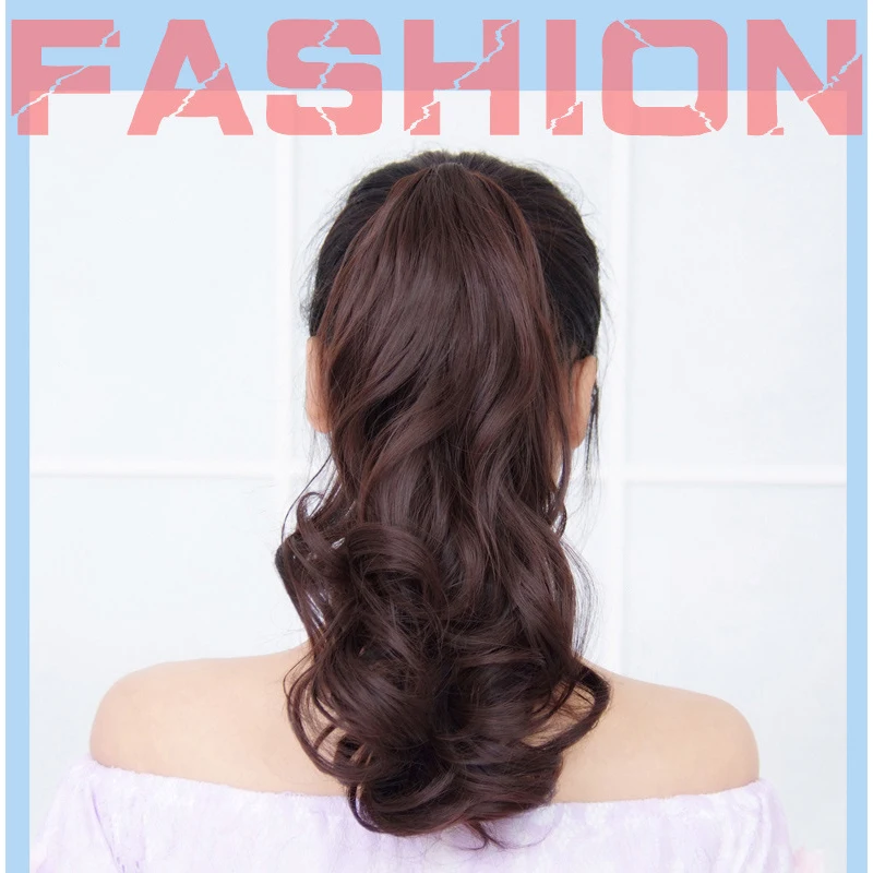 8 дюймов женские волнистые высокотемпературные волокна синтетические волосы