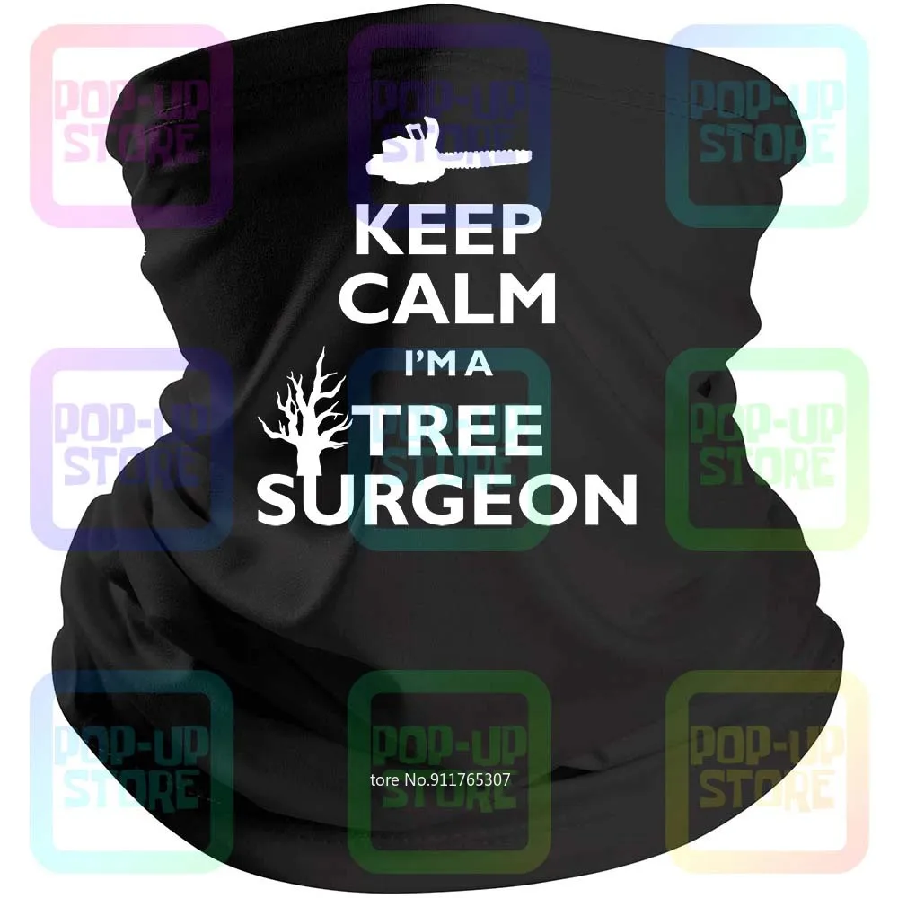 Надпись Keep Calm Я дерево хирург (Arborist) Муж папа забавная черная бандана на день