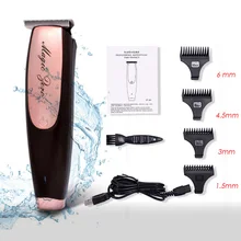 100-240V мощный электромашинка для стрижки волос, триммер для носа волос тример Водонепроницаемый Профессиональный 0 бороды и лысый триммер для волос триммер для мужчин/Парикмахерская
