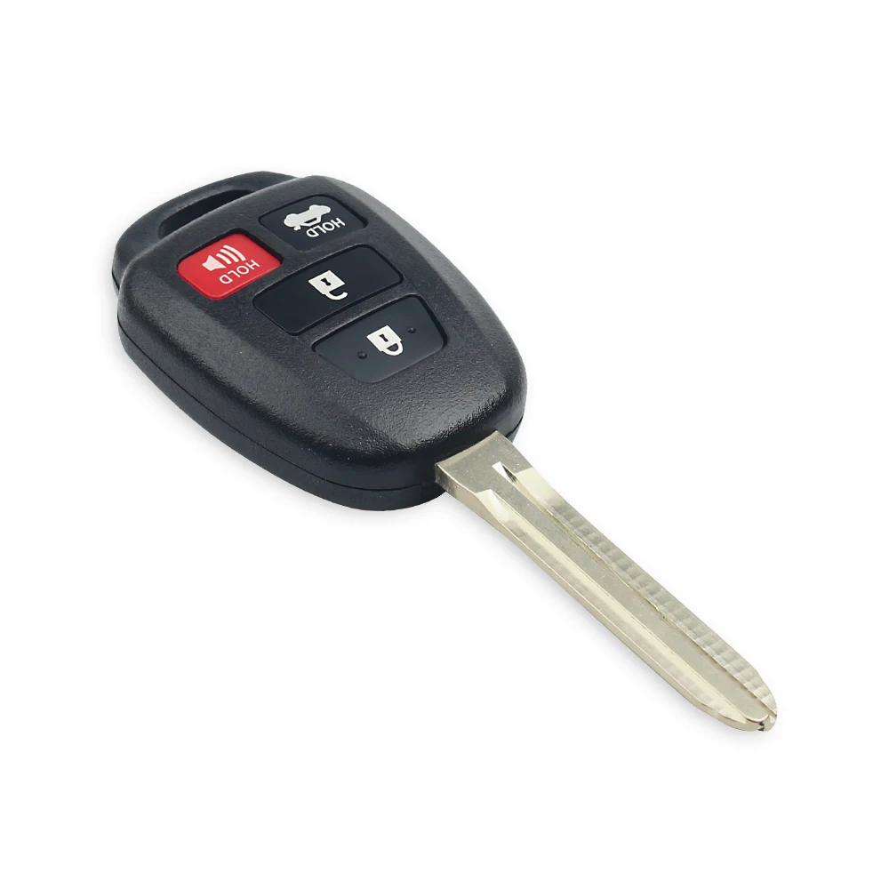KEYYOU дистанционный автомобильный чехол для ключей Fob 4 кнопки Toyota CAMRY 2012 2013 2014 2015