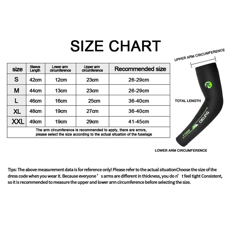 Sun Protection Arm Sleeves X-TIGER Cycling Arm Sleeve Breathable Quick Dry UV Protection Running Ice Fabric Arm Sleeves Fitness Basketball Sunscreen Bands
