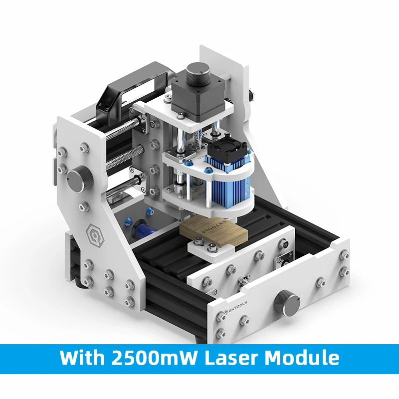 GKTOOLS CNC 1309 DIY GRBL Настольный хобби мини гравировальный станок по дереву резьба PCB фрезерная мельница резак гравер машина - Цвет: With 2500mW Laser