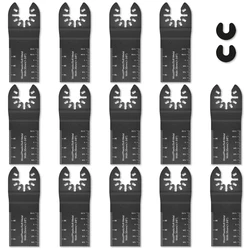 16pcs Multitool Blades HCS Oscillating Saw Blades Quick Release Professional Fast Cut Swing Blades Kit for Metal Wood Plastic