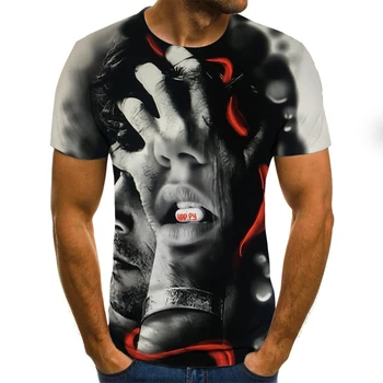 

Men's T-Shirts 2020 Funny Printed Short Sleeve Tshirts Summer Hip Hop Casual Tops Tees Streetwear male 3d tees tops