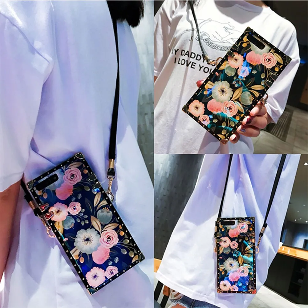 Чехол для iphone 12 mini 11 pro max XS MAX XR X 7 8 6S 6 plus мягкий силиконовый чехол с цветочным