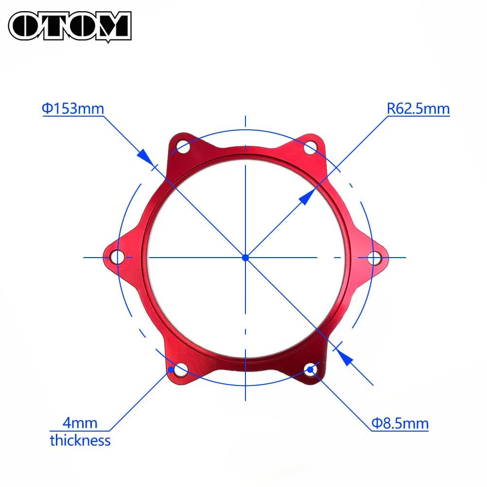 Motocross Wheel Hub Sprocket Raise Gasket Aluminum Alloy Chain Disk For HONDA CR125 CRF250 CRF450 Off-road Motorcycle Parts