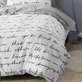 

15 Duvet Cover White Black Gray Comforter/Quilt/Blanket case Twin Full Queen King double single Bedding 220x240 200x200 150