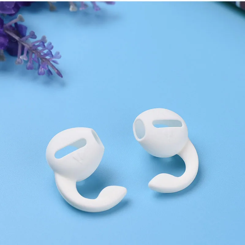 Для Airpods Силиконовые амбушюры мягкий колпачок для наушников чехол-накладка для Iphone 7 8 Air pods беспроводной bluetooth чехол для наушников - Цвет: Белый