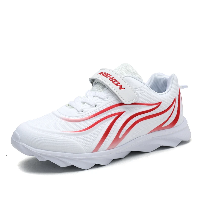 Детские кроссовки, размер 25-32, маленькие беговые кроссовки для мальчиков, дышащие сетчатые кроссовки, спортивная обувь для мальчиков, корзина для обуви, противоскользящие - Цвет: white kids shoes