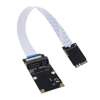 

M.2 (NGFF) Key A/E/A+E to Mini PCI-E Adapter with FFC Cable for PC Computer QX2B