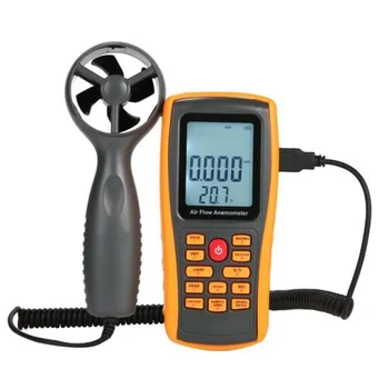 

GM8902 0-45M/S Digital Anemometer Wind Speed Meter Air Volume Ambient Temperature Tester with USB Interface
