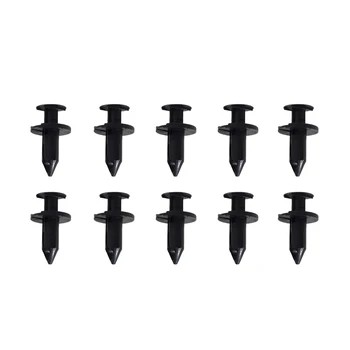 

10PCS/lot 8mm Hole Universal Door Fender Auto Car Fastener Clip Black Plastic Rivet Fasteners Interior Accessories