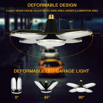 

Led Garage Light Deformation Light Flying Saucer Die Casting Cross-border Foreign Trade New Style Foldable UFO die-casting model
