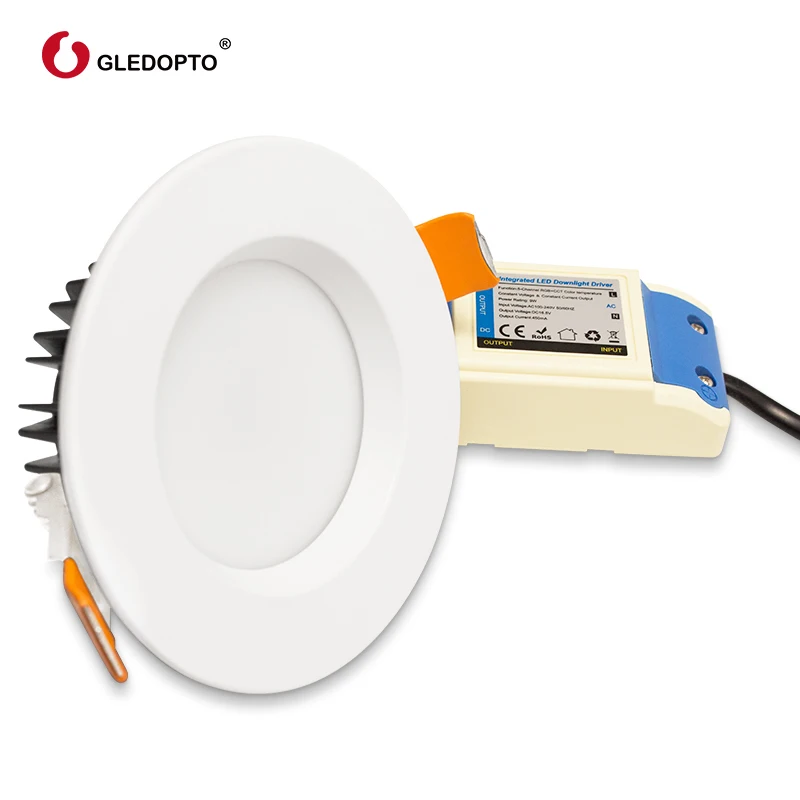 GLEDOPTO ZIGBEE RGB+ CCT светильник AC100-240V 6 Вт/9 Вт/12 Вт Светодиодная лампа с регулировкой яркости работа с Ecoh plus SmartThings Голосовое управление