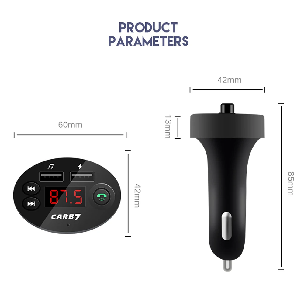 DEKEJI автомобильный fm-модулятор USB зарядное устройство Handsfree беспроводной Bluetooth fm-передатчик lcd автомобильный mp3-плеер