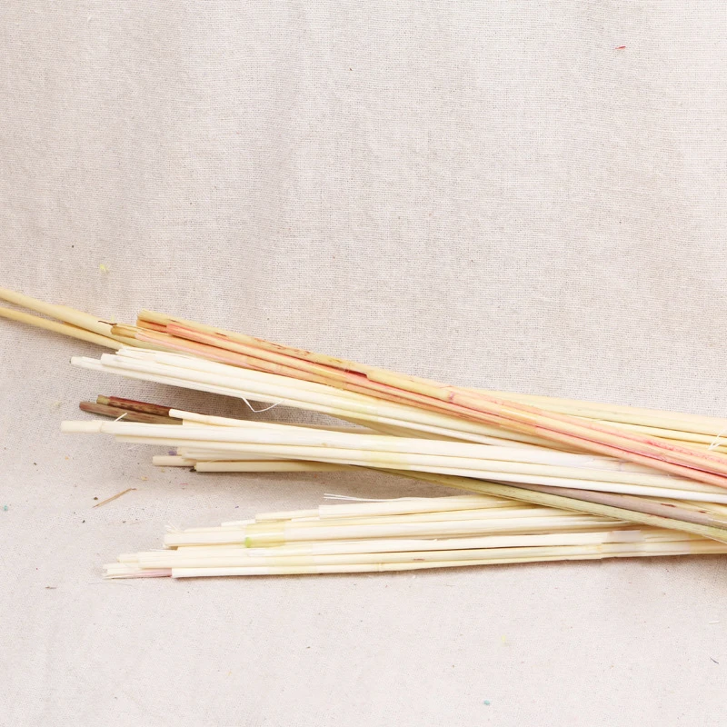 30pcs Small Pampas Grass Bulrush Natural Dried Phragmites Christmas Home Decor Diy Dried Real Flowers Bouquet Flower Arrangement