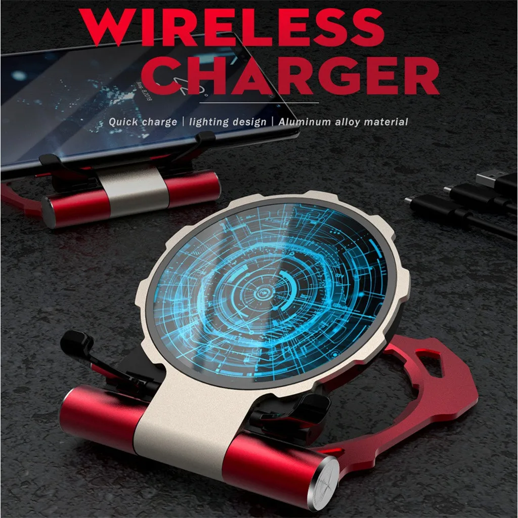 Lightweighteportable Qi Беспроводное зарядное устройство power ABS материалы зарядная подставка колыбель для samsung Galaxy note 10/10+ zz5