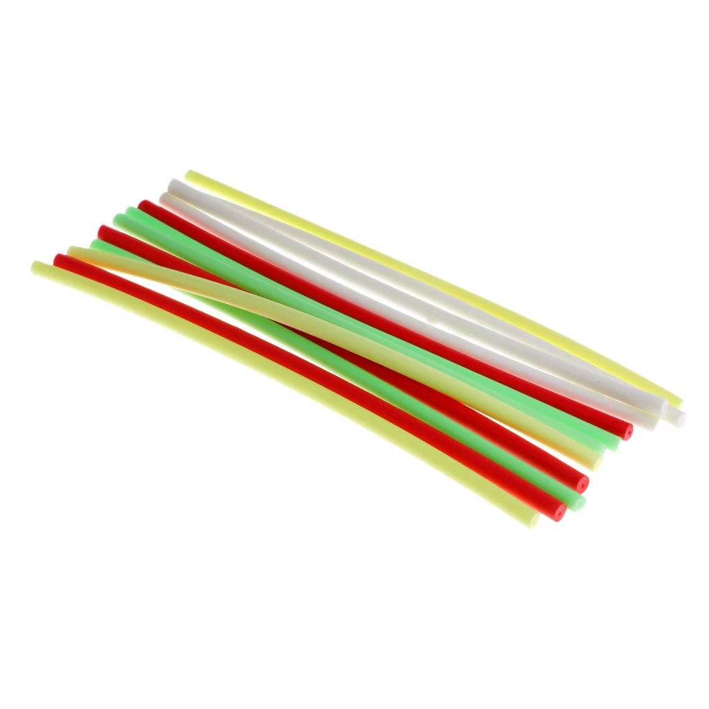 12pcs 16cm Fly Tying Material Foam Cylinders Parachute Floating Hoppers & Wiggle Floatant Dry Fly Fishing Accessories 4mm