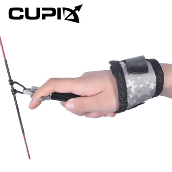 

360 Degree Bow Release Adjustable Wrist Strap Length Suit Left Right Hand User for Compound Bow Archery Hunting Shooting
