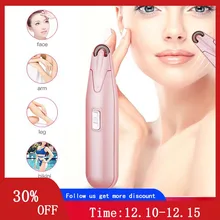 Мини Портативный электрический эпилятор безболезненное удаление волос на теле руки и ноги бритва для волос на батарейках бикини триммер женский Красота