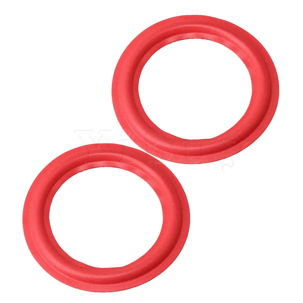 

Yibuy 2PCS Red Foam Edge Speaker Surround Foam Woofer Edge 5 Inches
