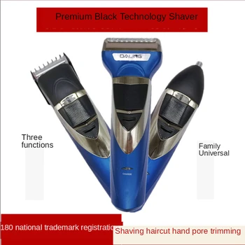 

Electric Shaver Razor Head Nose Hair Trimmer Multifunctional 2-In-1 Waterproof Travel Portable Men 's Beauty Accessories Tool