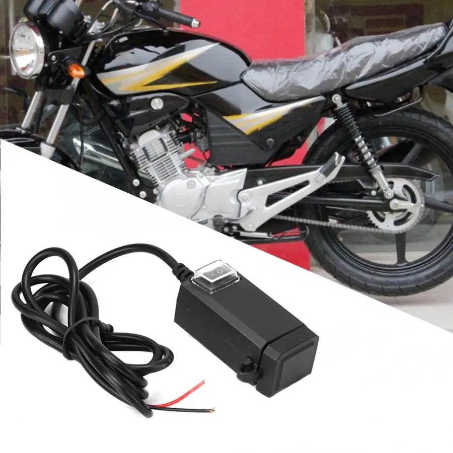 Универсальное быстрое зарядное устройство для мотоцикла Dual USB 9-12V адаптер питания водонепроницаемый Быстрый двойной USB зарядное устройство