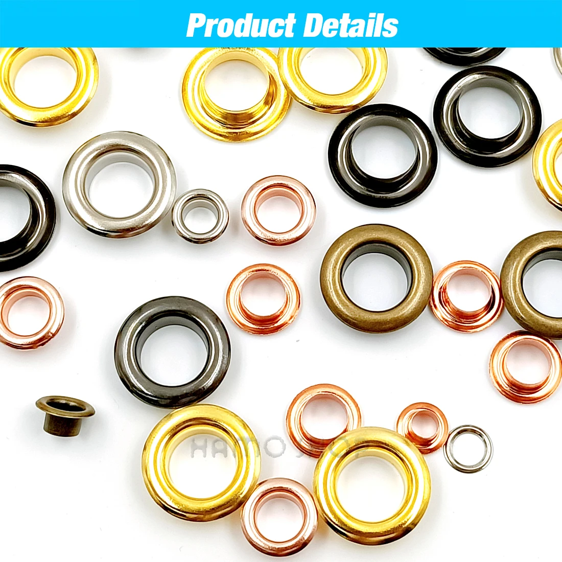 Hole Metal Eyelets Grommets 100Pcs Mixed 5 Colors With Washer eyelet grommet ring kit eyelet grommet ring grommet eyelet kit screw back eyelets metal eyelet buttons