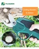 FUJIWARA Electric Pruning Scissors Pruning Shears 7.2V Lithium Battery 0-25mm Garden Pruner 160-200mm Retractable Extension Rod 6