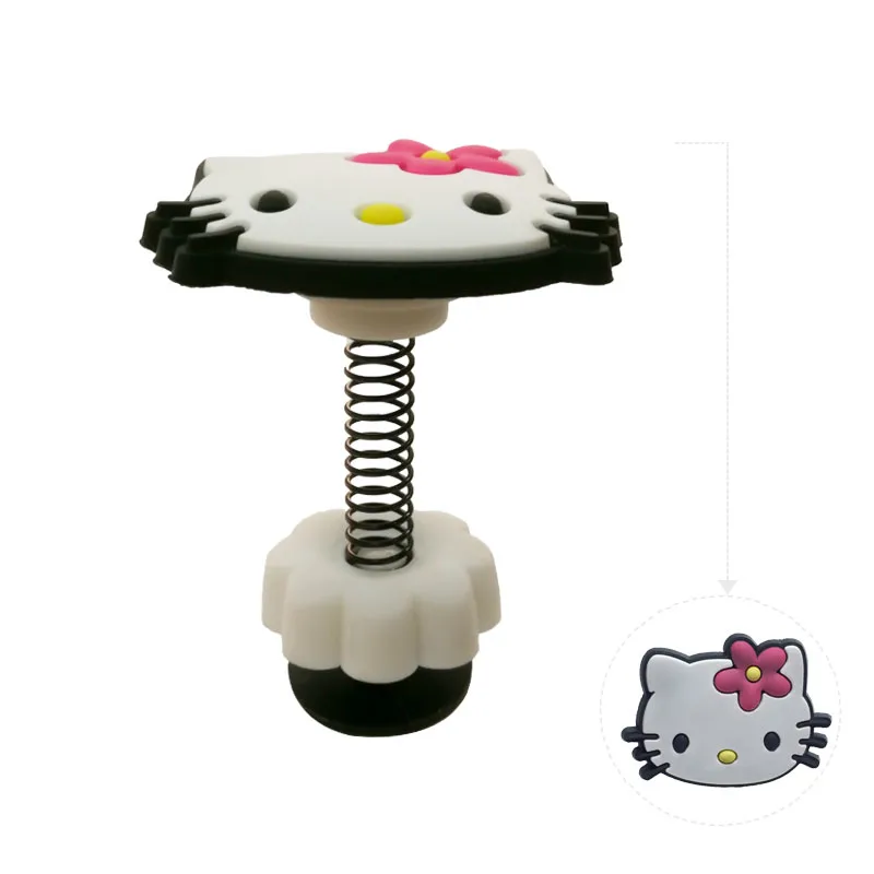 8 шт. Hello Cat/милые весенние туфли на плоской подошве, очаровательные ПВХ аксессуары для обуви обувь, украшение для Croc jibz, подарок для детей на