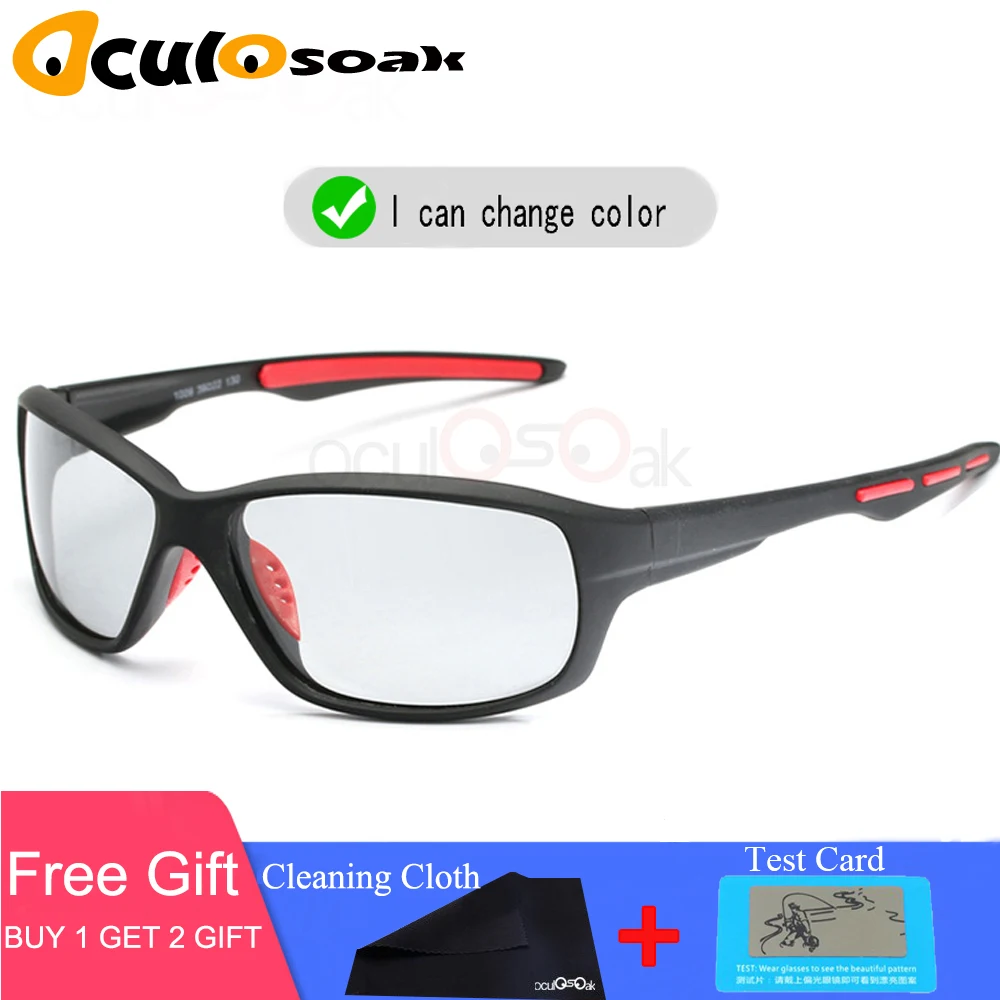 

Driving Photochromic Sunglasses Chameleon HD Polarized Men Glasse All day change color for Snow light Top quality 2019