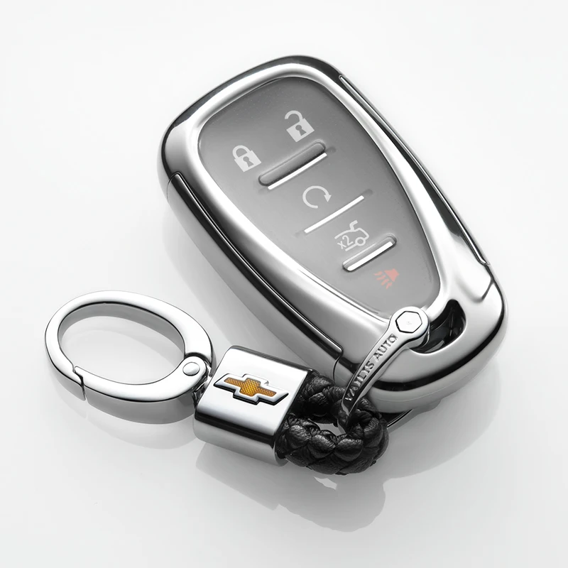 Для Chevrolet Equinox Bolt EV Trax- Чехол для автомобильного ключа брелок защитный хромированный ТПУ чехол для пульта дистанционного управления