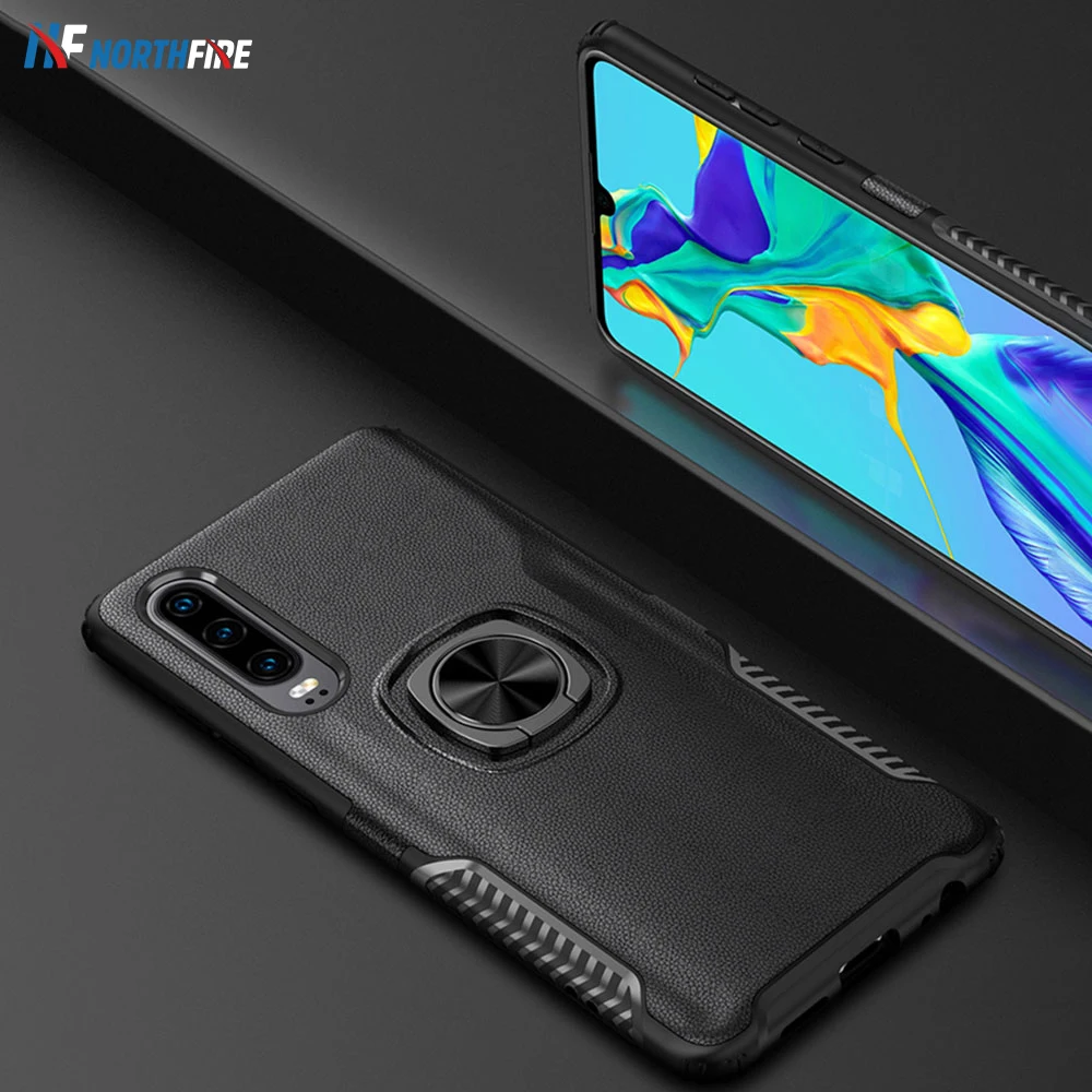 

NORTHFIRE Armor Phone Case For Honor Play V10 7X 8X Magnetic Ring Holder Case For Huawei P20Pro P20Lite P30 Pro military Fundas